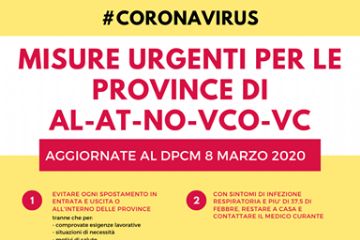 DECRETO PRESIDENTE CONSIGLIO DEI MINISTRI 8 MARZO 2020 - COVID-19